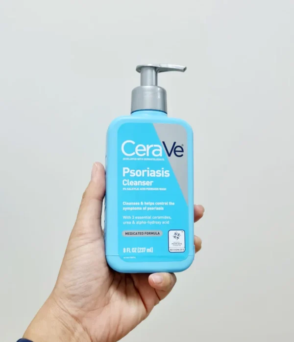 Cerave Psoriasis Cleanser 237 Ml | With Salicylic Acid For Dry Skin Itch Relief & Latic Acid For Exfoliation